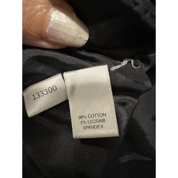 Ann Taylor Structured Denim Blazer Classic 90s Minimalist Tailored Jacket - Picture 9 of 11